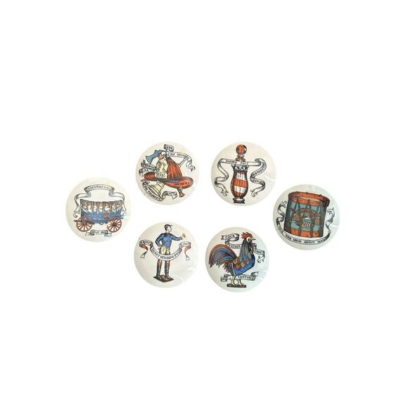 Lipper & Mann Small Americana Plates Lot Of 6 - Picture 1 of 2